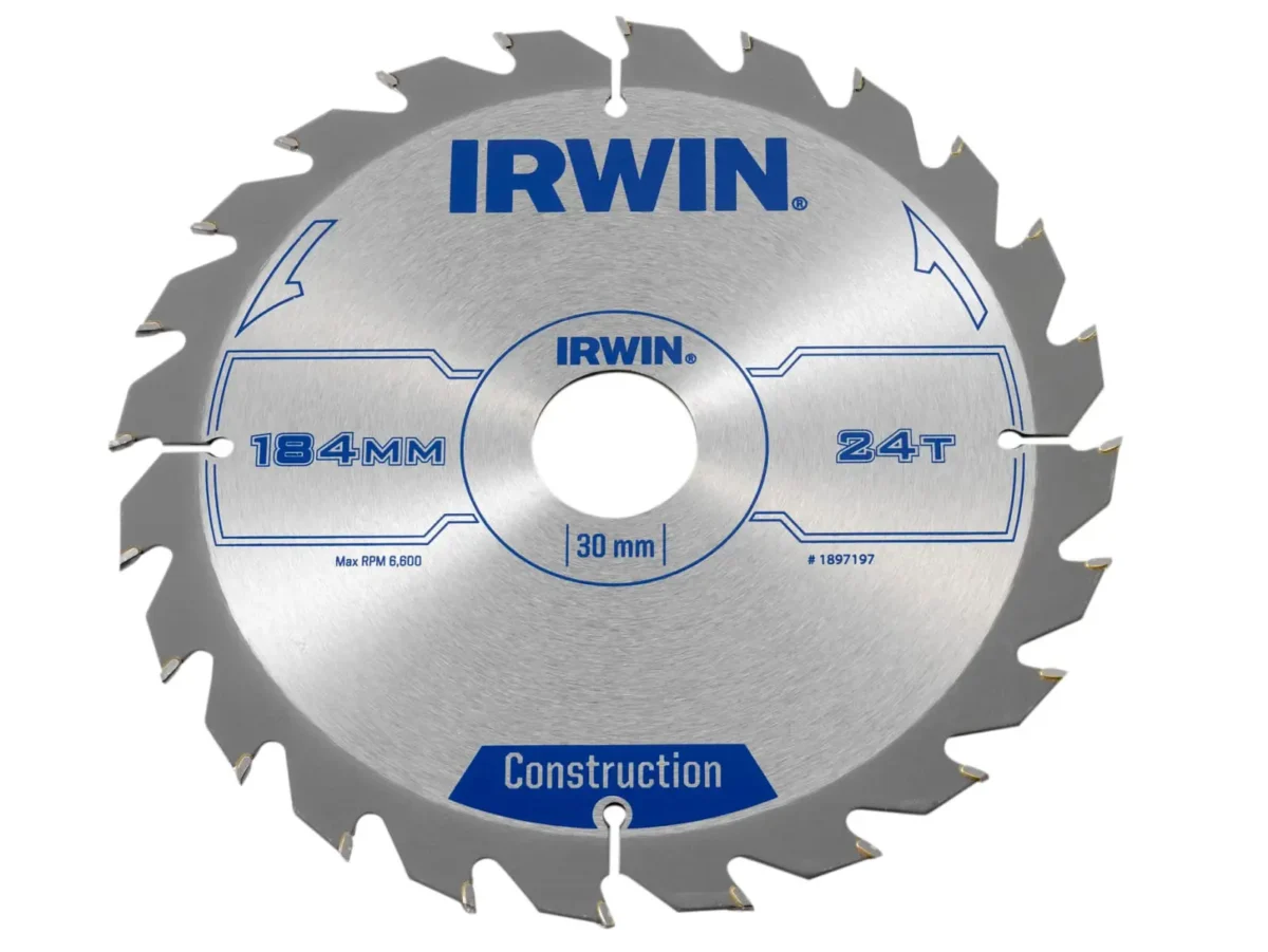 Construction Circular Saw Blade 184 x 30mm x 24T ATB | IRW1897197