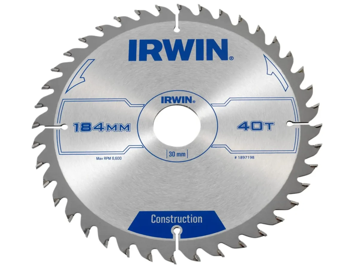 Construction Circular Saw Blade 184 x 30mm x 40T ATB | IRW1897198
