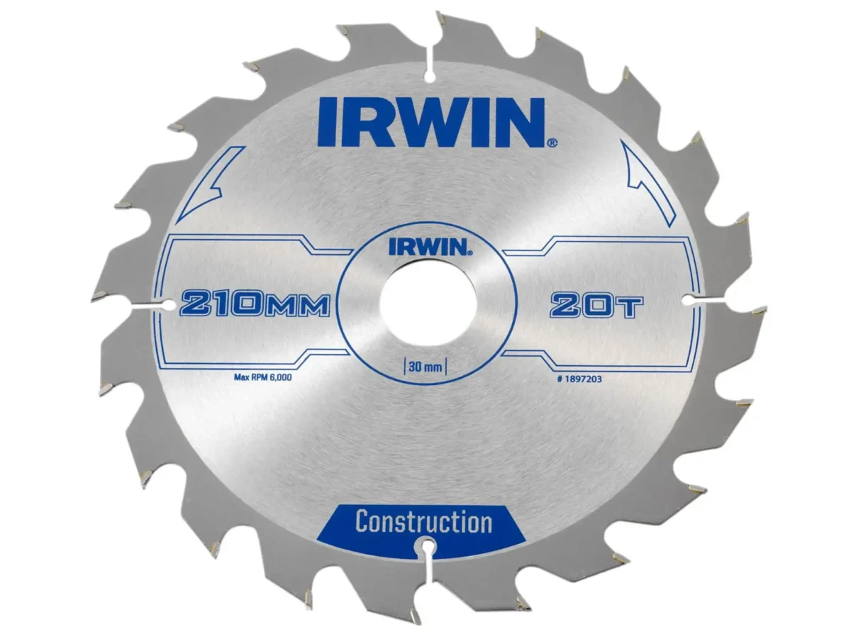 Construction Circular Saw Blade 210 x 30mm x 20T ATB | IRW1897203