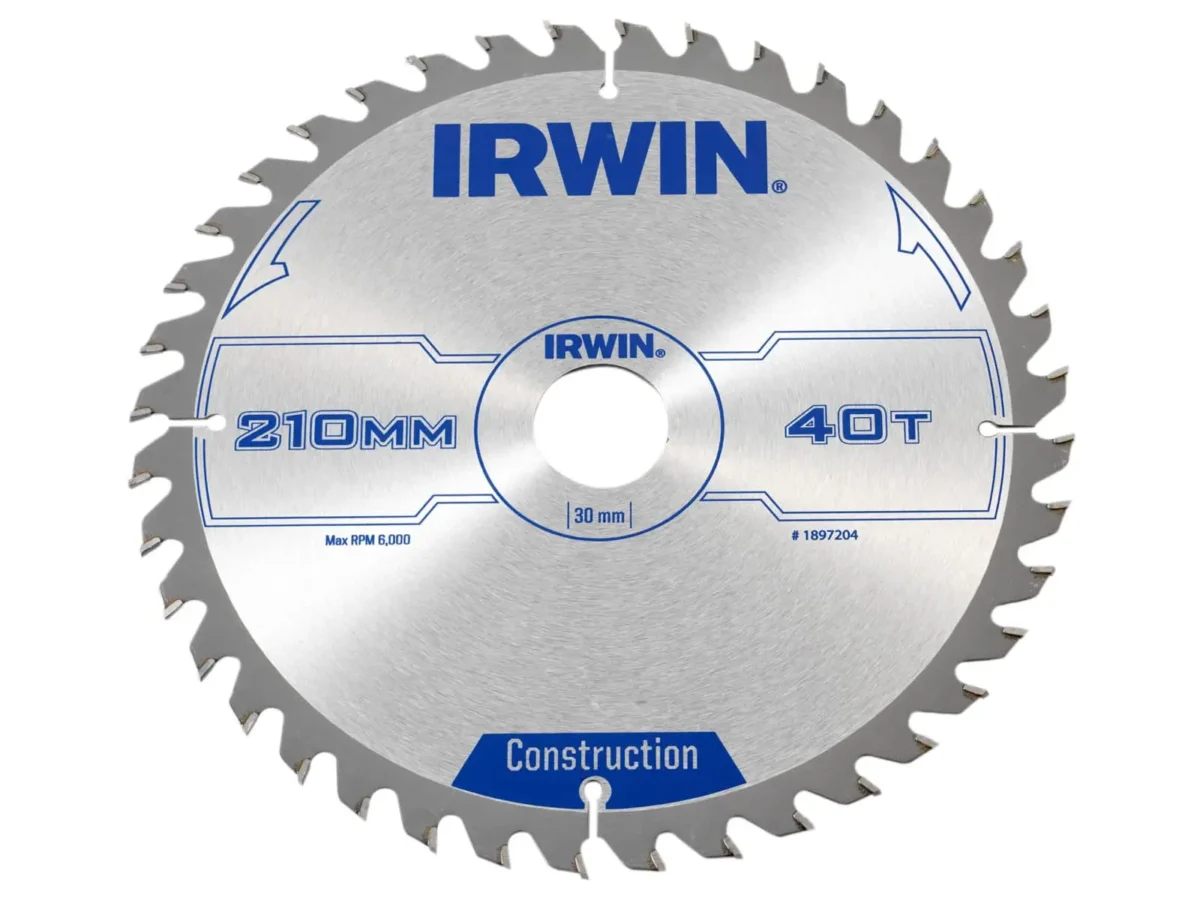 Construction Circular Saw Blade 210 x 30mm x 40T ATB | IRW1897204