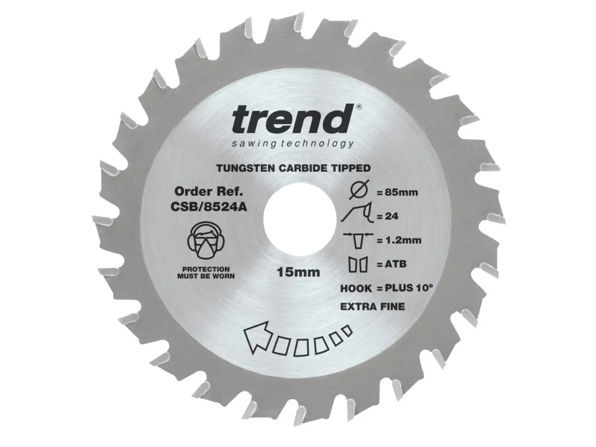 CraftPro Mini Saw Blade 85 x 15mm x 24T | TRECSB8524A