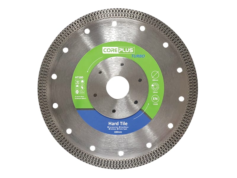 HT180 Hard Tile Turbo Diamond Blade 180mm | CORDBHT180