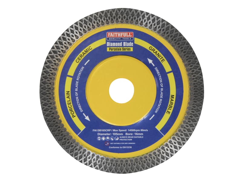 Porcelain Diamond Blade 105 x 16mm | FAIDB105CRP