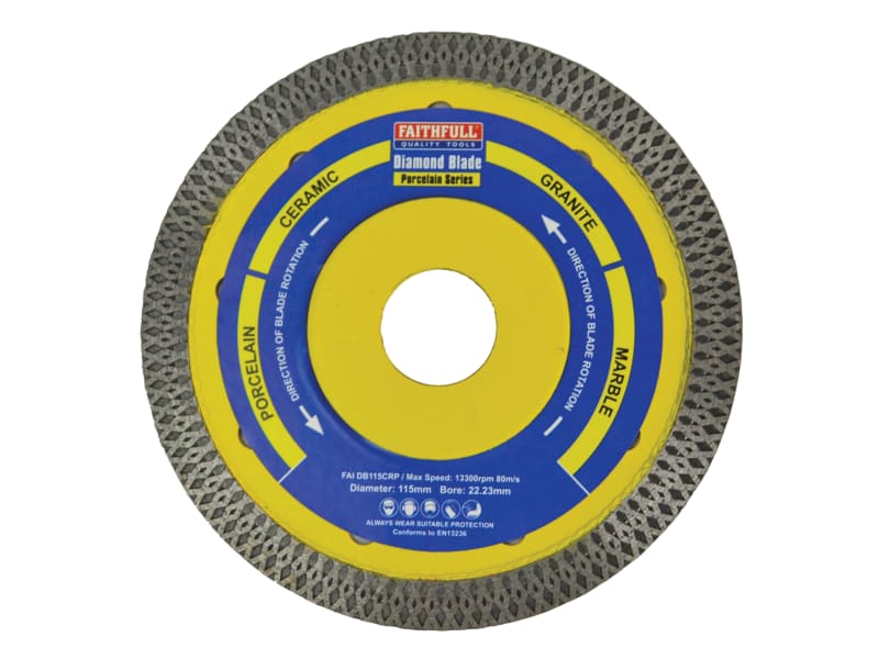 Porcelain Diamond Blade 115 x 22.23mm | FAIDB115CRP
