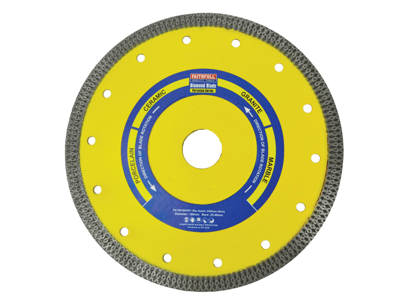 Porcelain Diamond Blade 180 x 25.4mm | FAIDB180CRP