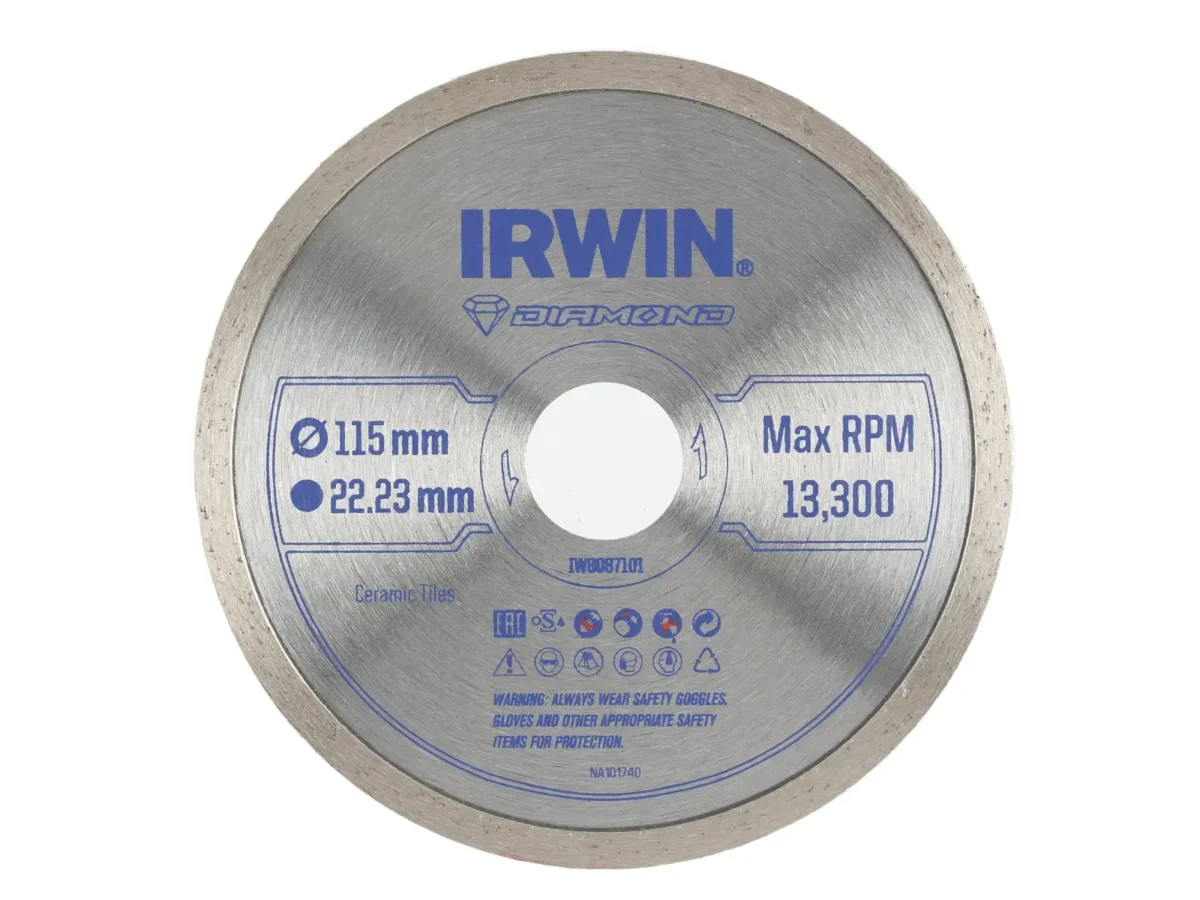 Continuous Rim Diamond Blade 115 x 22.23mm | IRWIW8087101