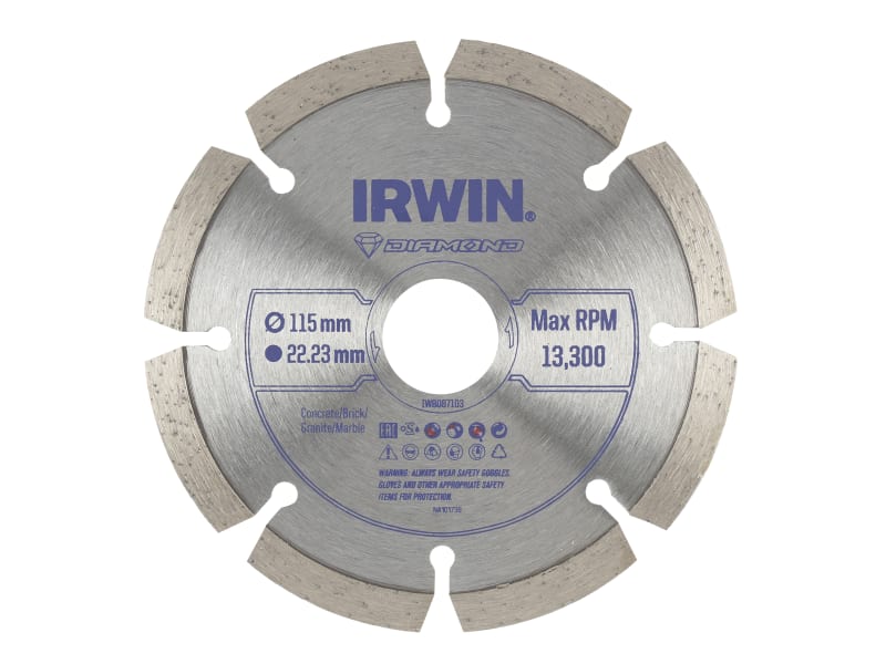 Segmented Diamond Blade 115 x 22.23mm | IRWIW8087103