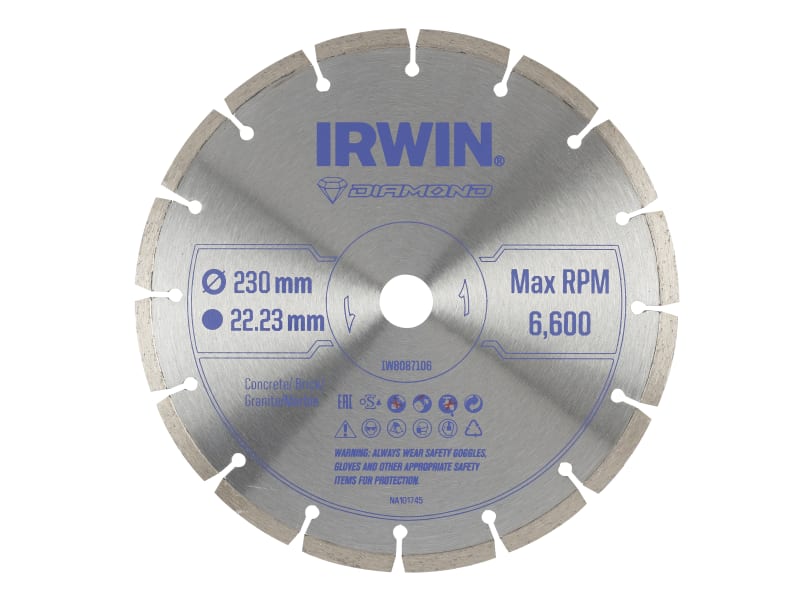 Segmented Diamond Blade 230 x 22.23mm | IRWIW8087106