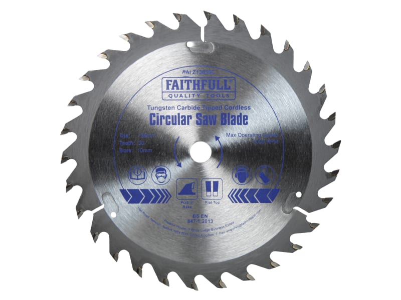 TCT Cordless Trimsaw Blade 136 x 10mm x 30T POS | FAIZ13630C