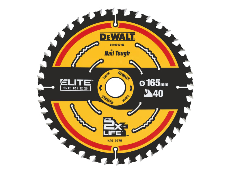 ELITE™ Series Framing Circular Saw Blade 165 x 20mm x 40T | DEWDT10640QZ
