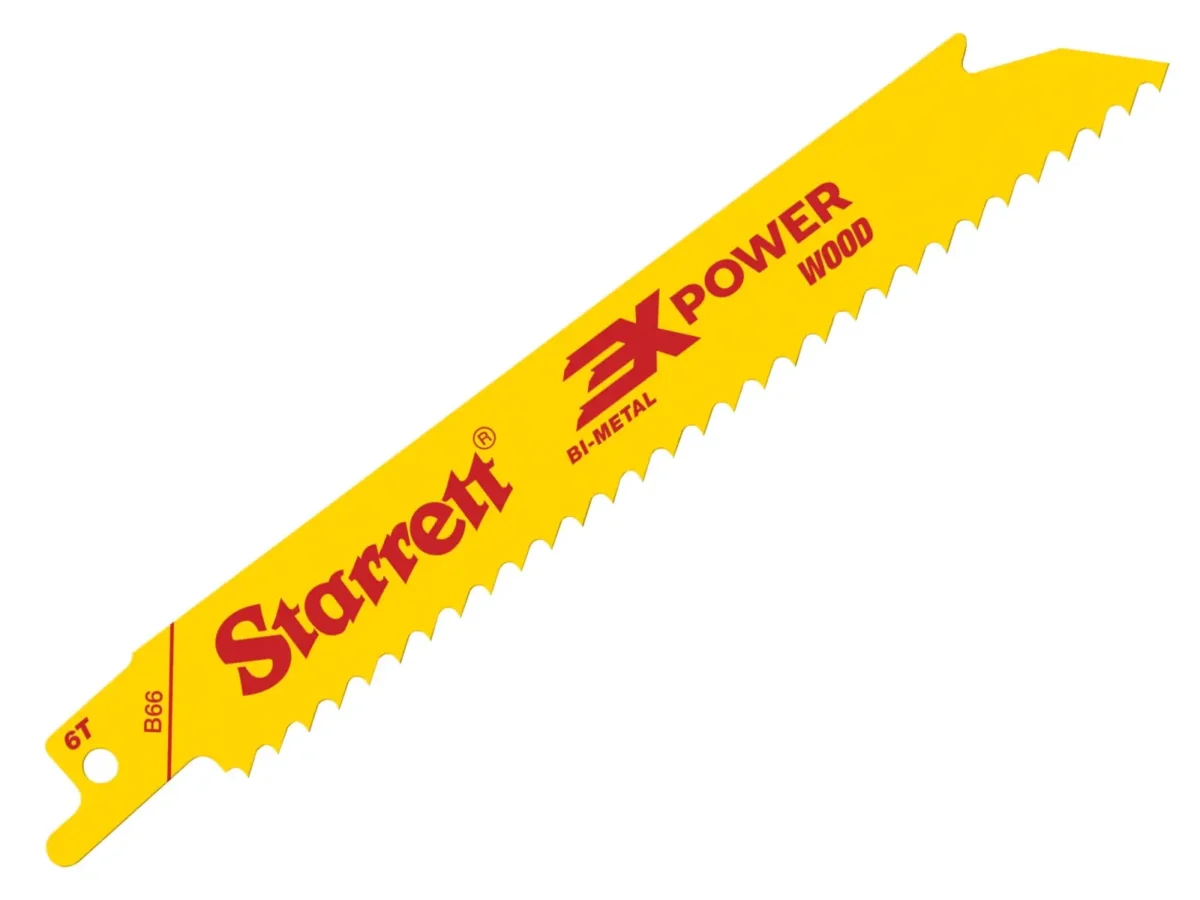 B66-5 Bi-Metal Reciprocating Blade, Wood Straight 152mm 6 TPI (Pack 5) | STRB665