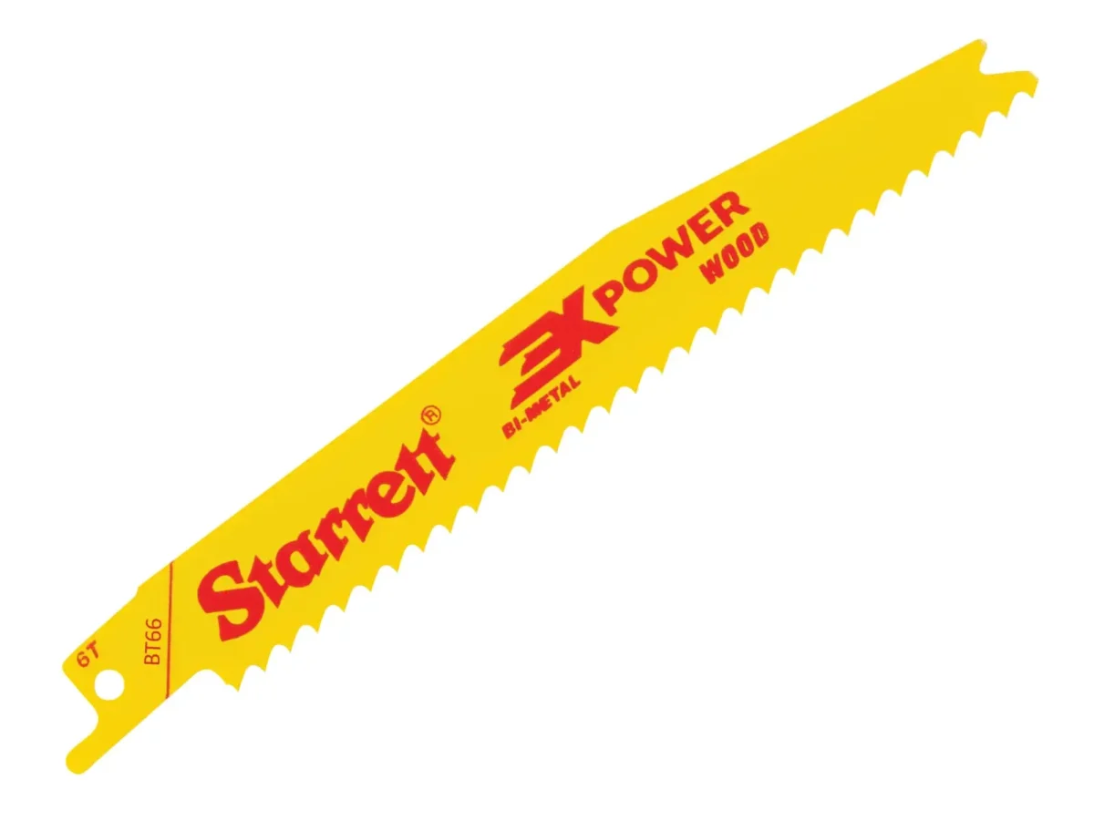 BT66-5 Bi-Metal Reciprocating Blade, Wood Tapered 152mm 6 TPI (Pack 5) | STRBT665