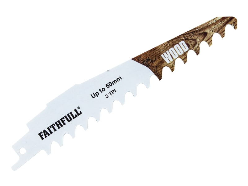 S950HM Wood Carbide Sabre Saw Blade 152mm x 3 TPI | FAISBS950HM