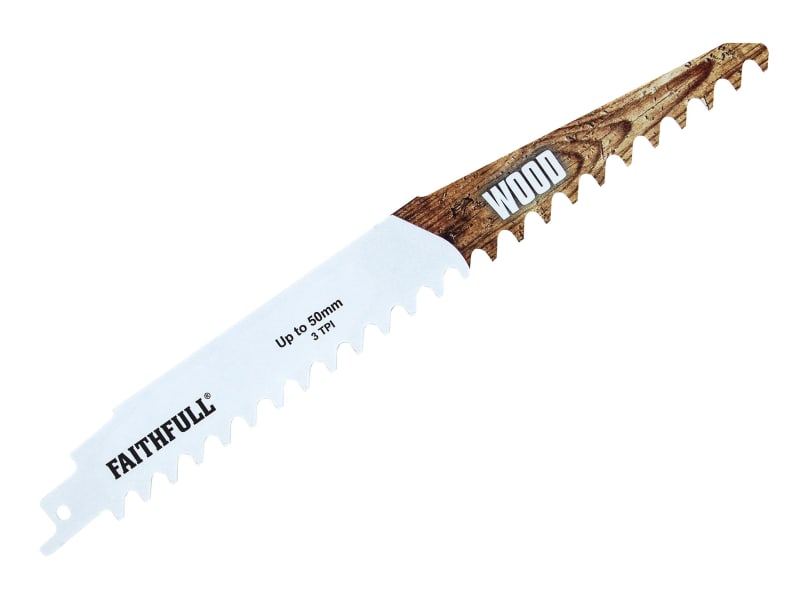 S1141HM Wood Carbide Sabre Saw Blade 228mm x 3 TPI | FAISBS1141HM