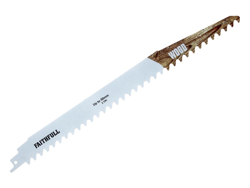 S1241HM Wood Carbide Sabre Saw Blade 304mm x 3 TPI | FAISBS1241HM