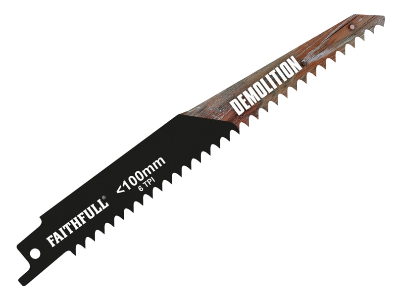 S611DF Bi-Metal Sabre Saw Blade Demolition 150mm 6 TPI (Pack 5) | FAISBS611DF
