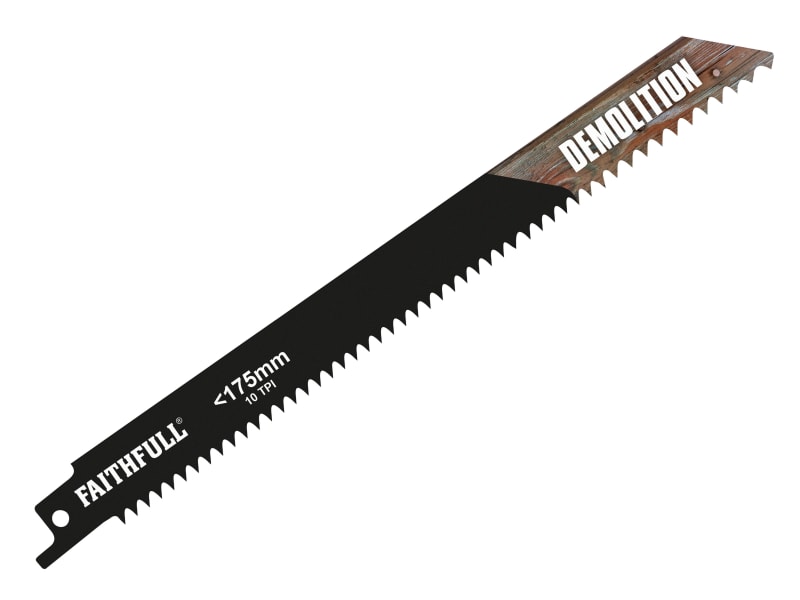 S1122HF Bi-Metal Sabre Saw Blade Demolition 200mm 10 TPI (Pack 5) | FAISBS1122HF