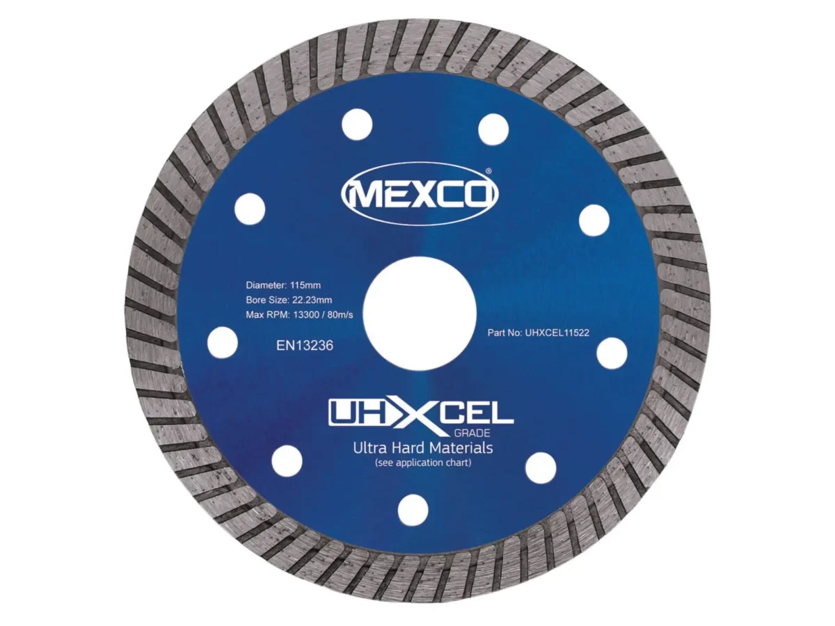 UHXCEL Ultra Hard Materials Diamond Blade 115 x 22mm | MEXUHXL115