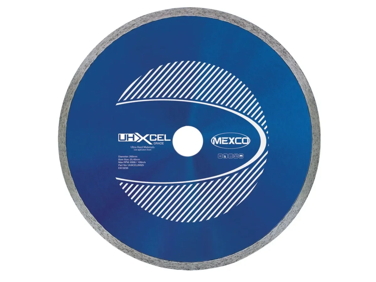 UHXCEL Ultra Hard Materials Diamond Blade 200 x 25.4mm | MEXUHXL2005