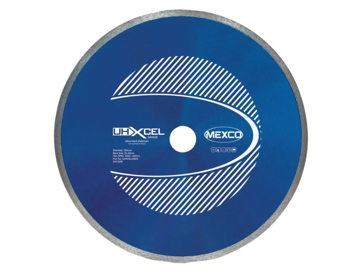 UHXCEL Ultra Hard Materials Diamond Blade 250 x 25.4mm | MEXUHXL2505