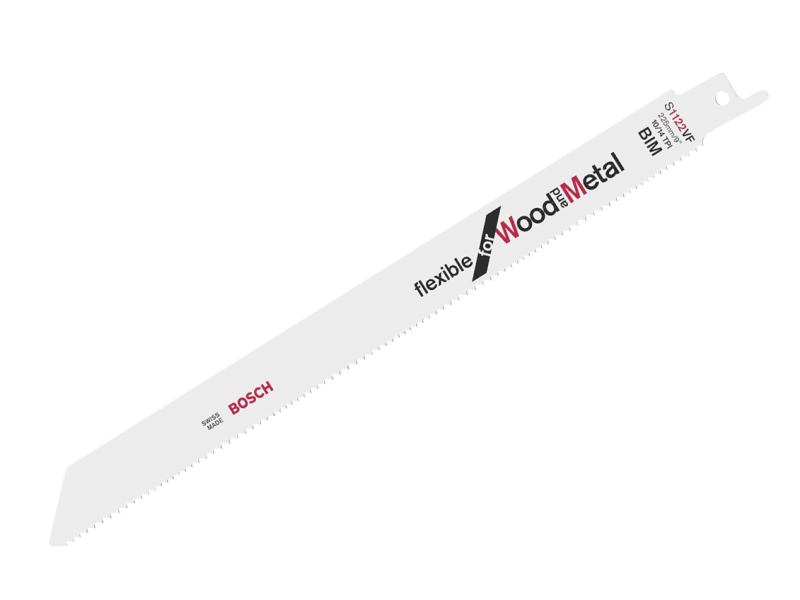 S 1122 VF Flexible for Wood & Metal Blade 225mm 10-14 TPI (Pack 5) | BPAS1122VF