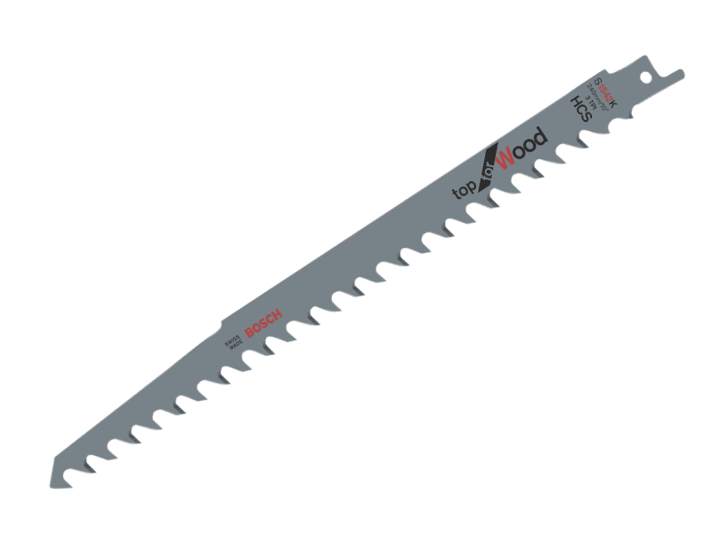 S 1542 K Top for Wood Reciprocating Saw Blade 240mm 3 TPI (Pack 5) | BPAS1524K