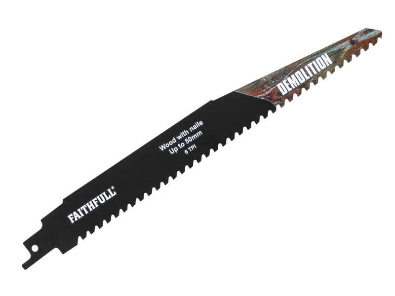 S1140HM Demolition Carbide Sabre Saw Blade 228mm x 6 TPI | FAISBS1140HM
