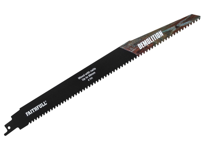 S1250HM Demolition Carbide Sabre Saw Blade 304mm x 6 TPI | FAISBS1250HM