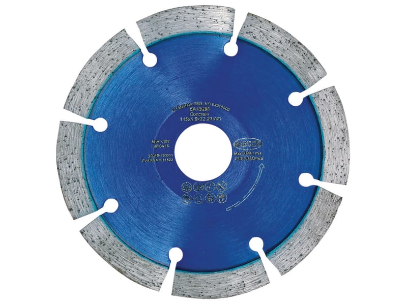 RB X10 Radius / Curve Cutting Diamond Blade 115 x 22.23mm | MEXRBX10115