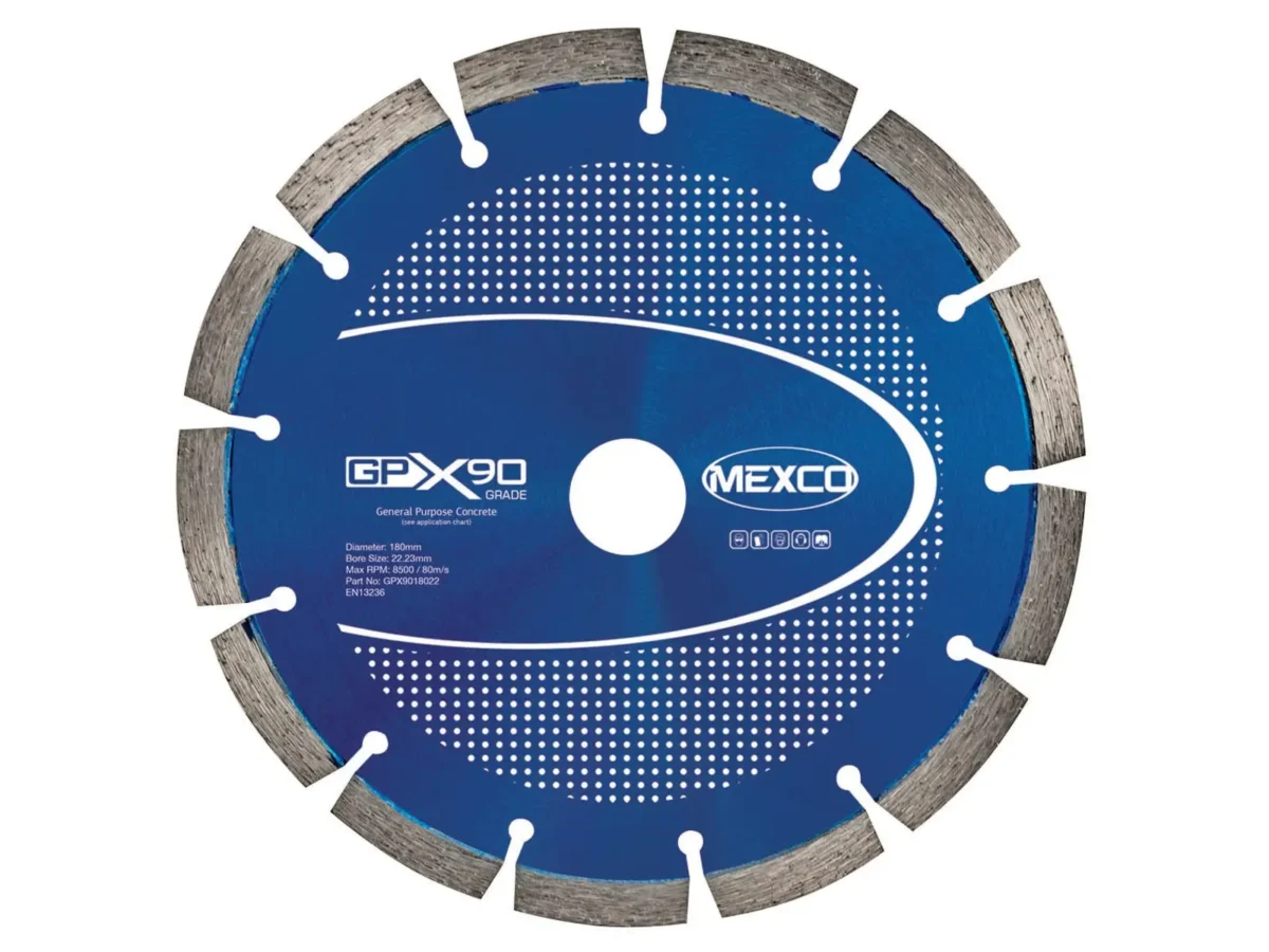 GPX90 Concrete Diamond Blade 180 x 22mm | MEXGPX90180