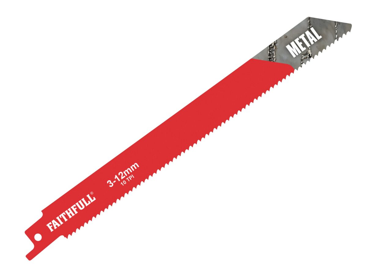 S1118BF Sabre Saw Blade Metal 200mm 10 TPI (Pack 5) | FAISBS1118BF