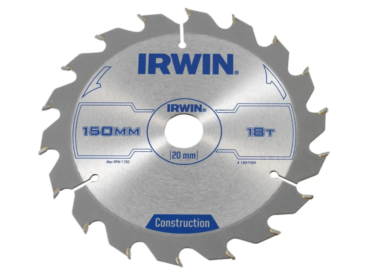 Construction Circular Saw Blade 150 x 20mm x 18T ATB | IRW1897089