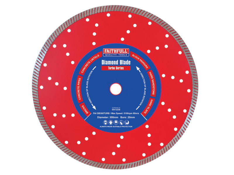 Turbo Cut Diamond Blade 300 x 20mm | FAIDB300TURB