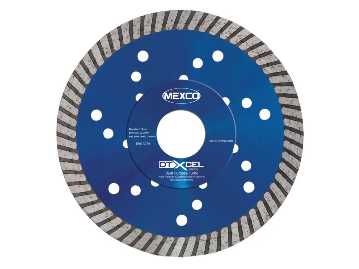 XCEL Grade Dual Purpose Turbo Diamond Blade 115 x 22mm | MEXDTXL11522