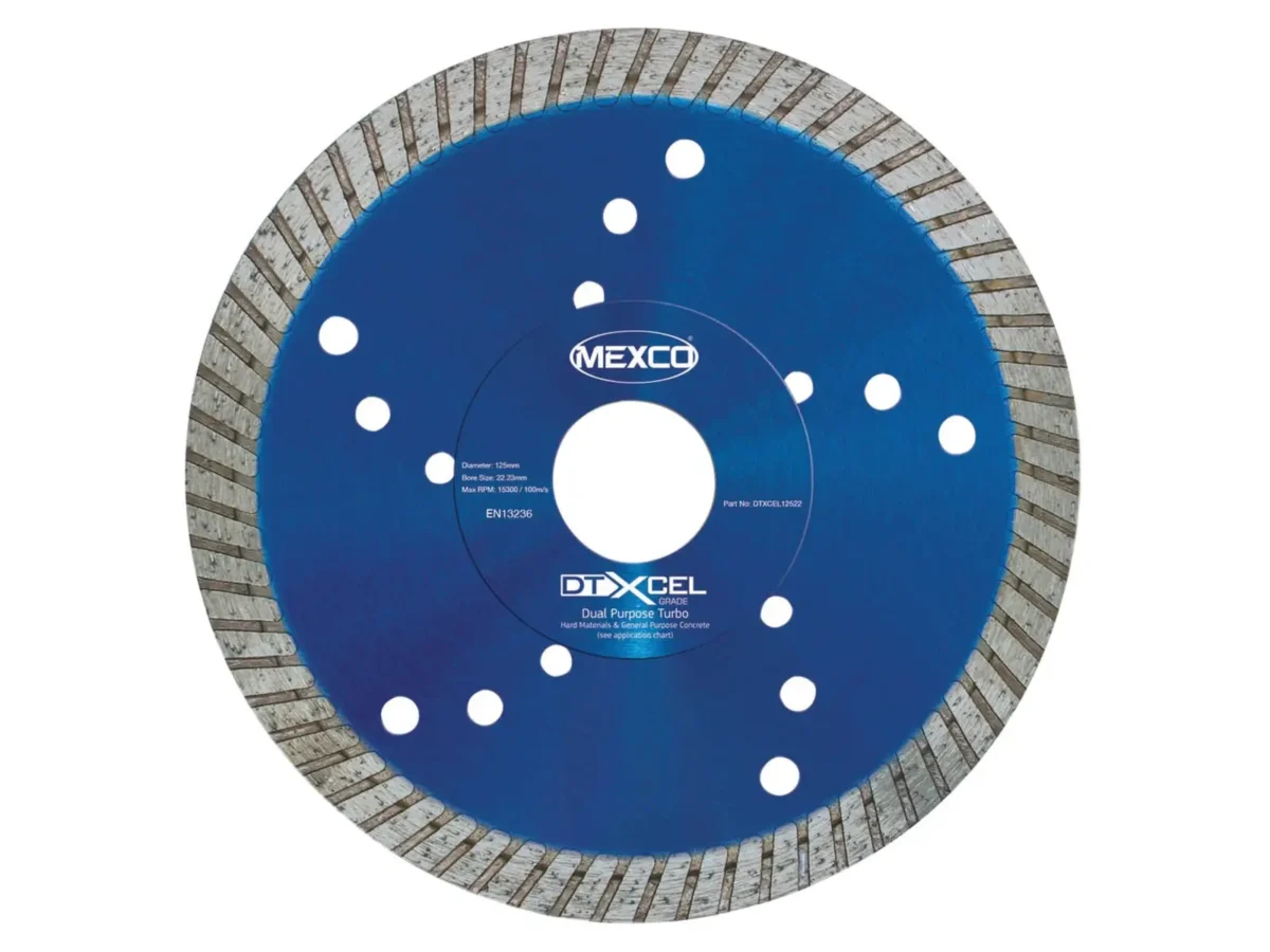 XCEL Grade Dual Purpose Turbo Diamond Blade 125 x 22mm | MEXDTXL12522