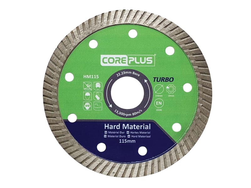 HM115 Hard Material Turbo Diamond Blade 115mm | CORDBHM115