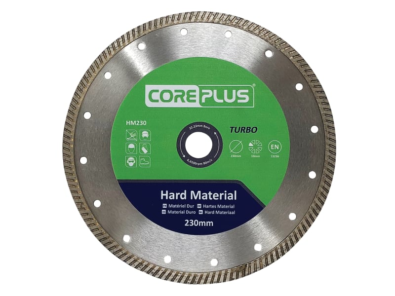 HM230 Hard Material Turbo Diamond Blade 230mm | CORDBHM230