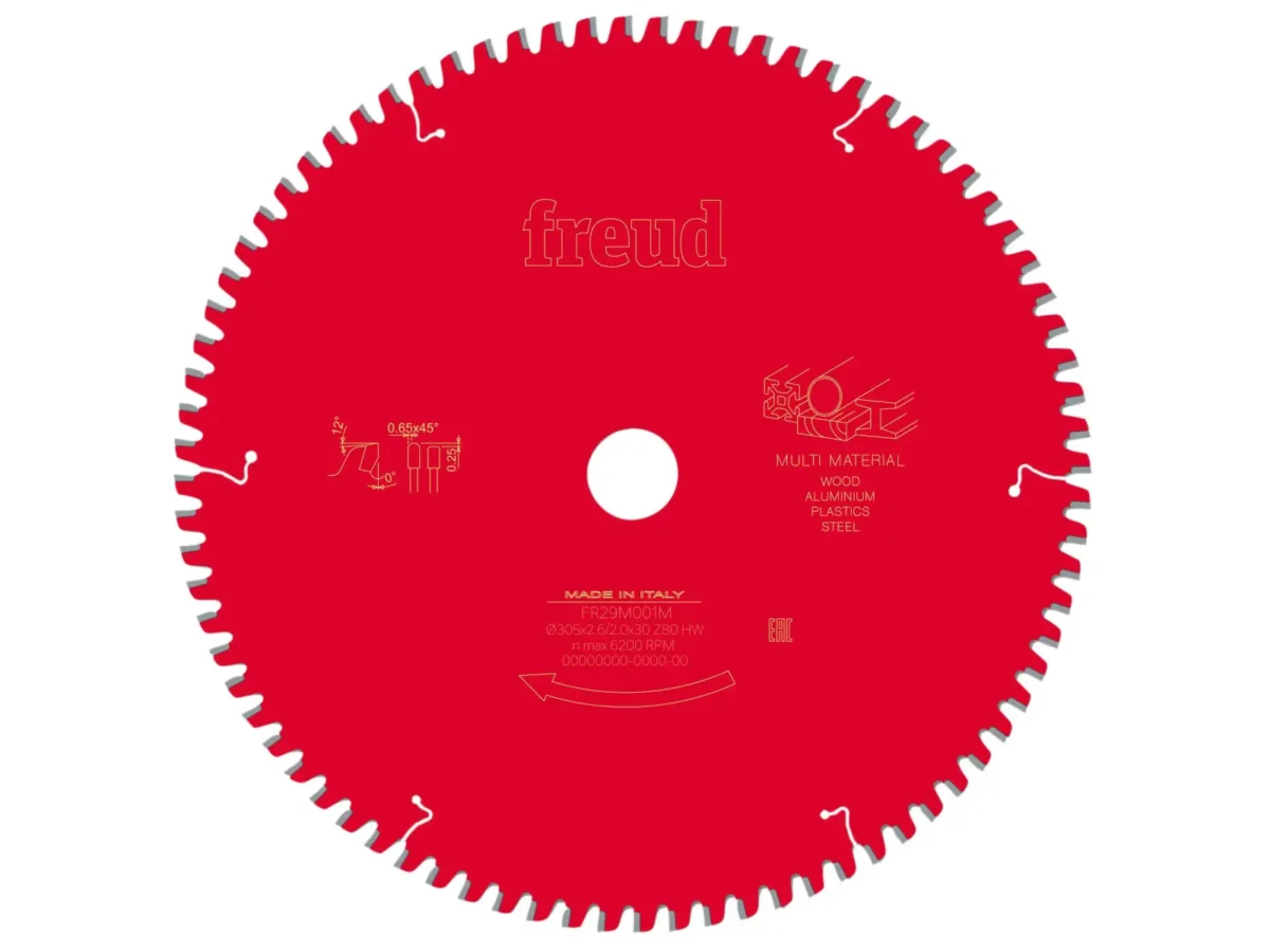 Multi-Material Mitre Saw Blade 305 x 30 x 2.6/2mm x 72T | FRE03FS09891