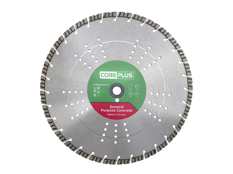 General Purpose Concrete Diamond Blade 450 x 25mm | CORDBCO45025