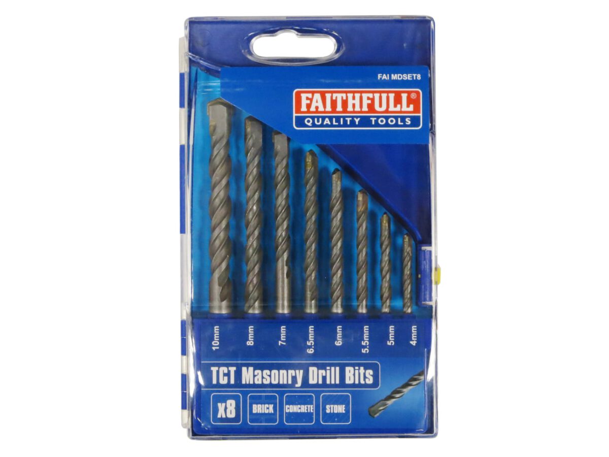 Standard Masonry Drill Set, 8 Piece | FAIMDSET8