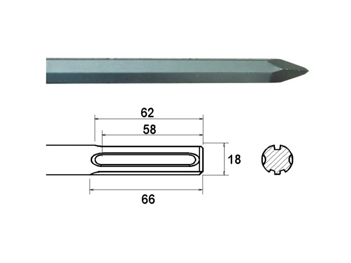 SDS Max Point 300mm | FAIMAXP300
