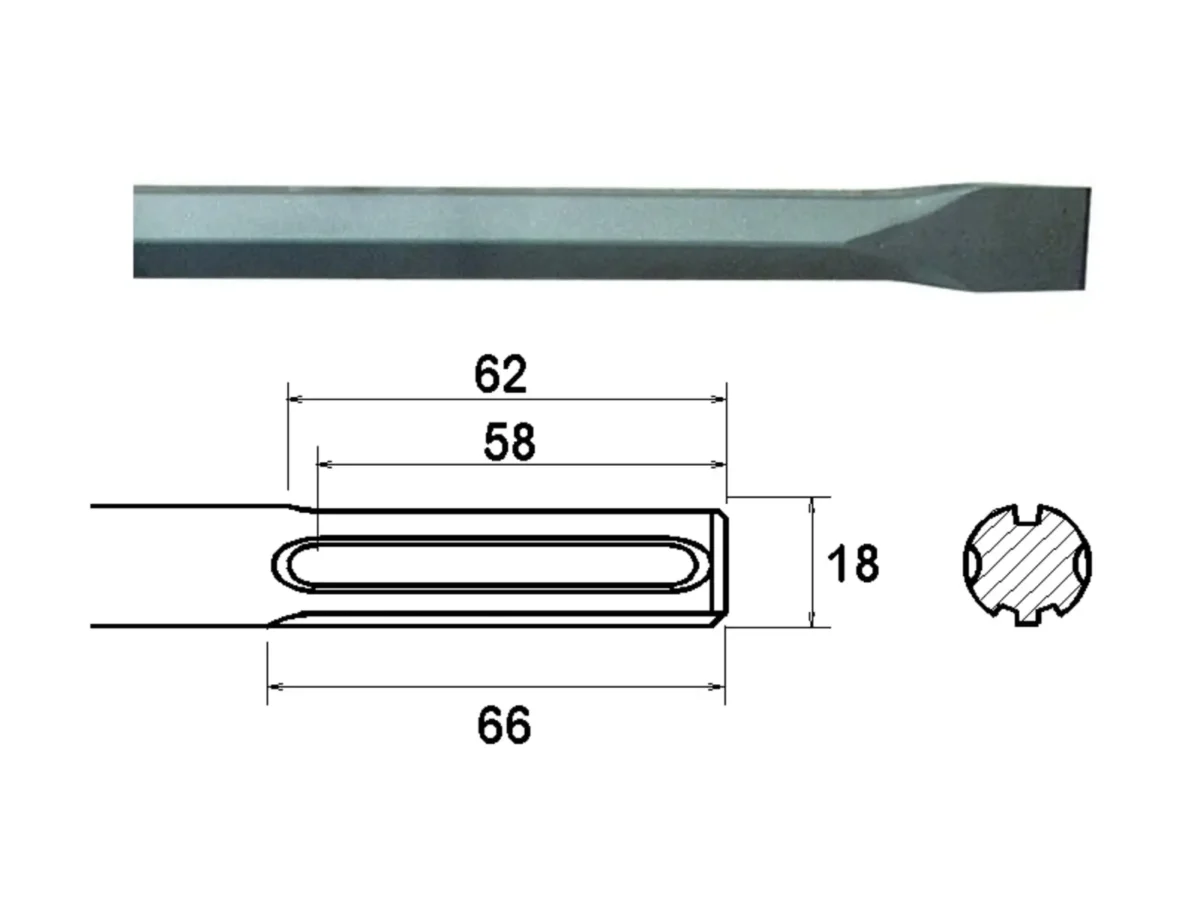 SDS Max Chisel 300mm | FAIMAXC300