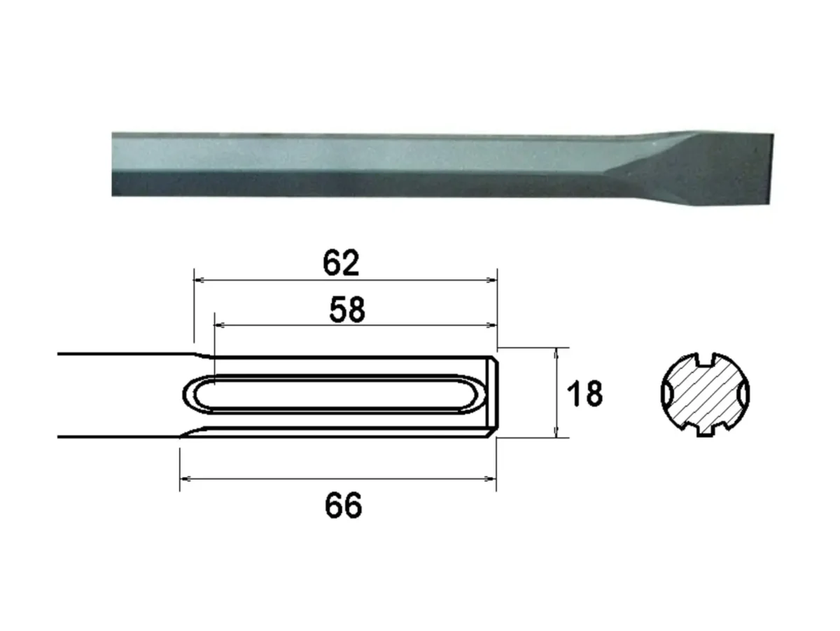 SDS Max Chisel 400mm | FAIMAXC400