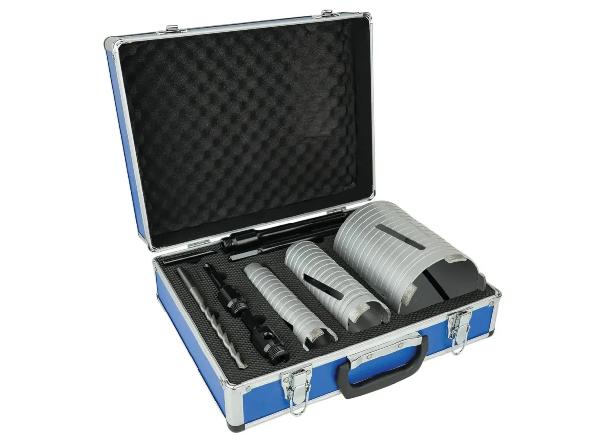Slotted Dry Core Drill X90 Grade Kit, 7 Piece | MEXA10DCK7
