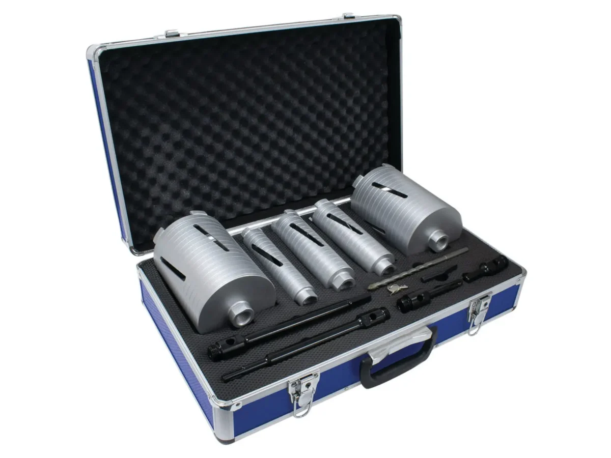 Slotted Dry Core Drill X90 Grade Kit, 11 Piece | MEXA10DCK11